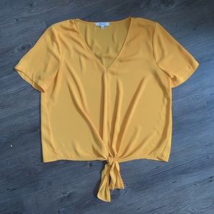 Made well Marigold Tie Front Top